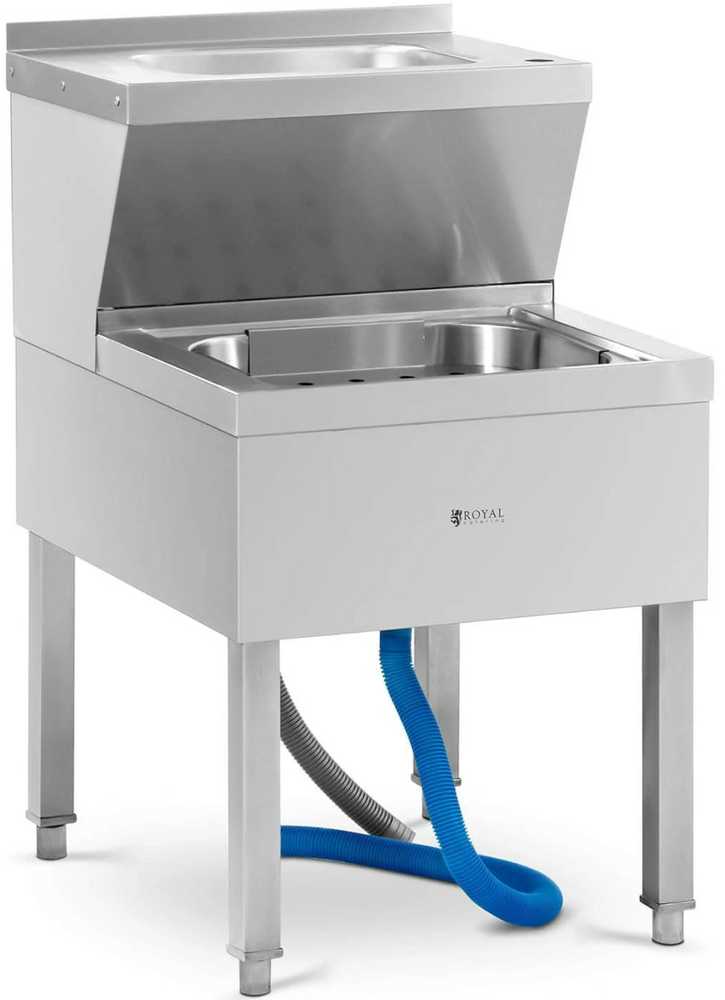 Royal Catering Mop valymo kriauklė su praustuvu 61 x 50 x 84,5 cm
