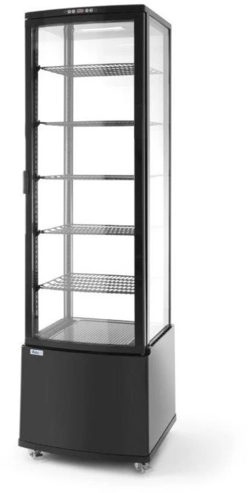 Arktic šaldytas pyragėlių vitrina ant ratukų, 5 lentynos, 270 l, LED - Juoda