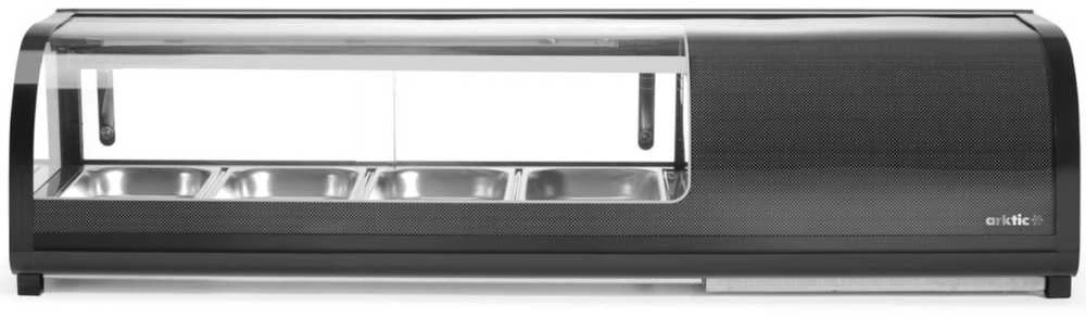 Arktic Šaldomas vitrinos tipo konteineris sušiams 4x GN 1/3 LED 0-12 C 190 W