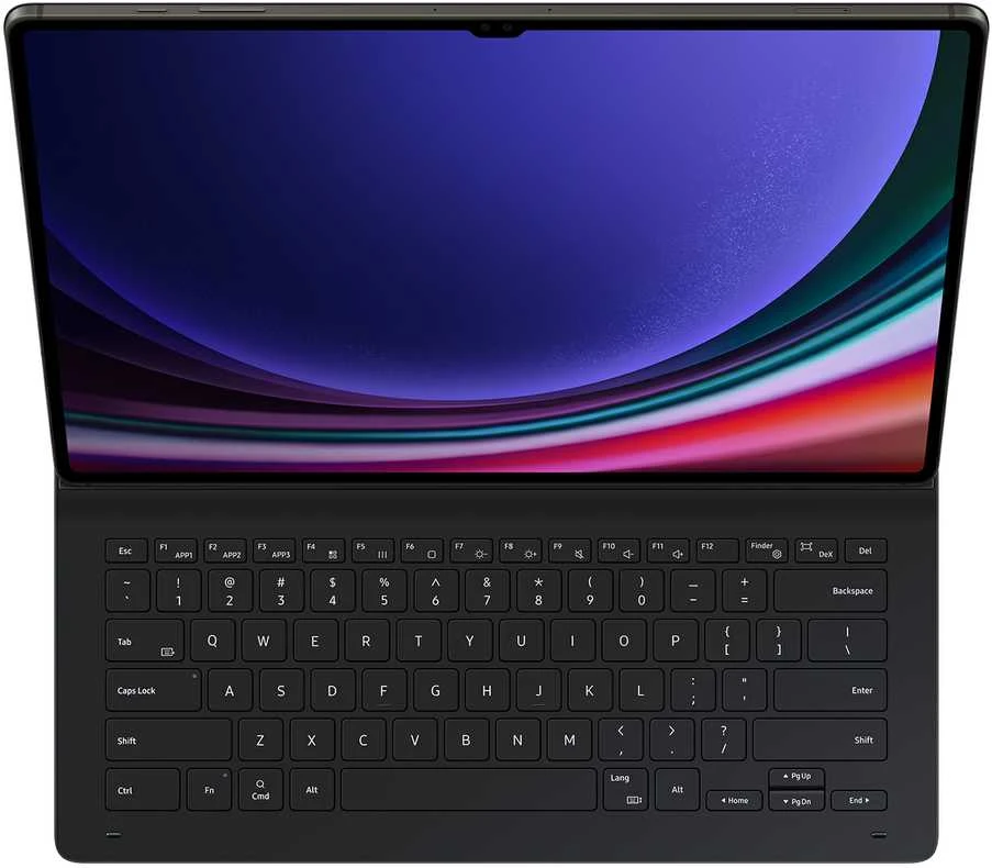 Samsung Galaxy Tab S9 Ultra Book Cover Klaviatūra Slim Juodas