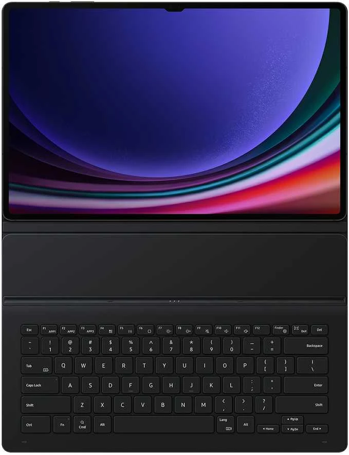 Samsung Galaxy Tab S9 Ultra Book Cover Klaviatūra Slim Juodas