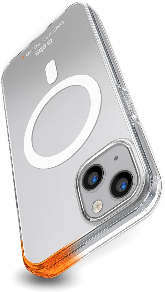 SBS D3O MagSafe Apple iPhone 14 / 13 – dėklas telefonui skaidrus