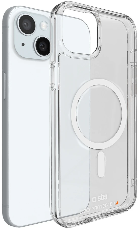 SBS D3O MagSafe Apple iPhone 14 / 13 – dėklas telefonui skaidrus