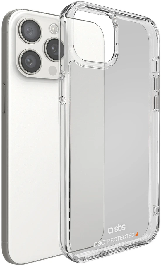 SBS D3O Apple iPhone 15 Pro Case – dėklas telefonui skaidrus