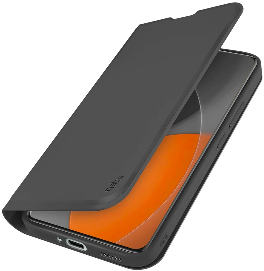 SBS Wallet Smooth dėklas skirtas Xiaomi Redmi Note 15 Pro with Flip – juodos spalvos