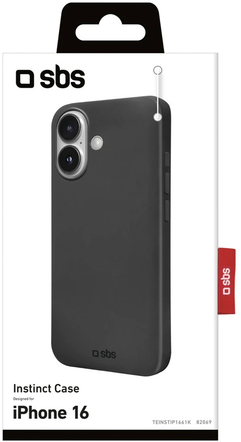 Dėklas Apple iPhone 16 Instinct Cover By SBS Juodas