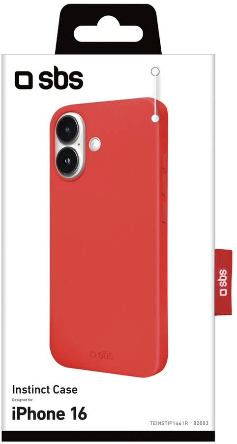 SBS Instinct iPhone 16 Case - Raudona