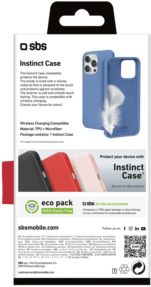 Mėlynas SBS Instinct dėklas, skirtas iPhone 16 Pro Mėlyna