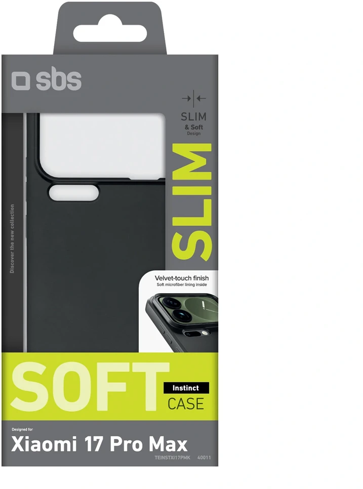 Dėklas SBS Instinct Case for Xiaomi 17 Pro Max – juodos spalvos