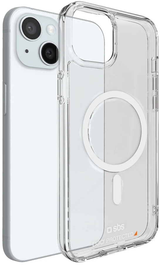 SBS D3O MagSafe Apple iPhone 15 – dėklas telefonui skaidrus