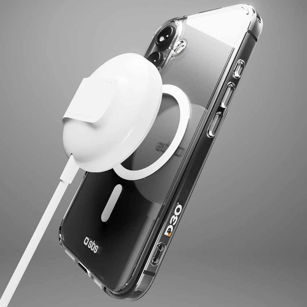 SBS Extreme Mag D3O MagSafe Apple iPhone 16 Plus – dėklas telefonui skaidrus
