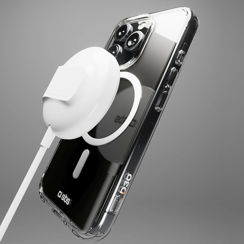 SBS Extreme Mag D3O MagSafe Apple iPhone 16 Pro – dėklas telefonui skaidrus