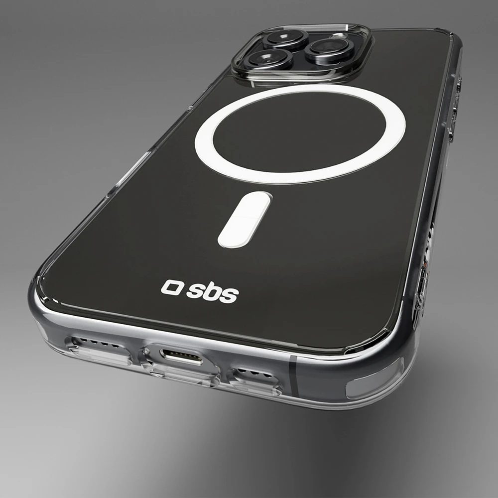 SBS Extreme Mag D3O MagSafe Apple iPhone 16 Pro – dėklas telefonui skaidrus