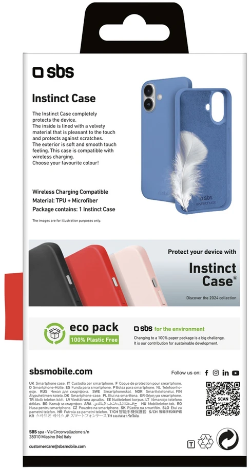 SBS Instinct Case for iPhone 16 Plus - Mėlyna