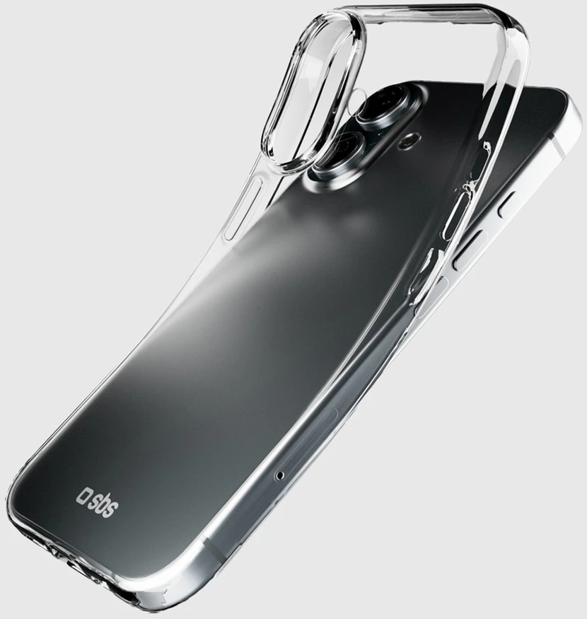 SBS plonas dėklas, skirtas iPhone 16 Plus - permatomas