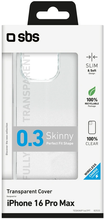 SBS plonas dėklas, skirtas iPhone 16 Pro Max