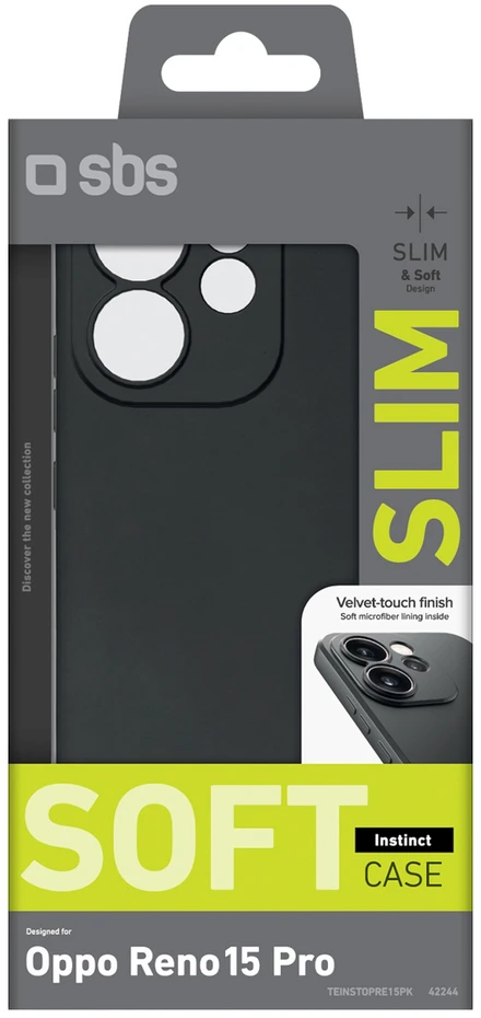 Dėklas SBS Instinct Case for Oppo Reno 15 Pro - Juodas