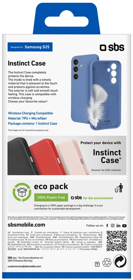 SBS Instinct dėklas skirtas Samsung Galaxy S25 – Mėlyna