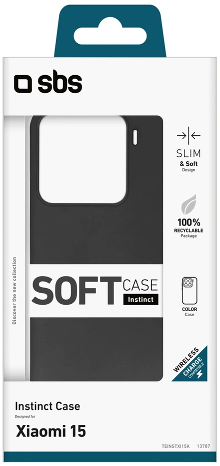 SBS Instinct dėklas skirtas Xiaomi 15 – juodos spalvos