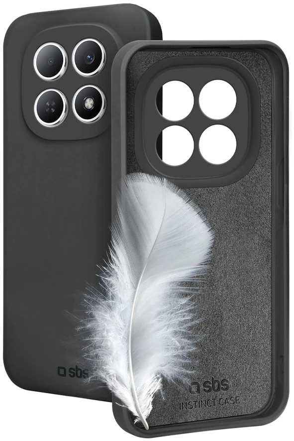 SBS Instinct dėklas skirtas Xiaomi Redmi Note 15 Pro – juodos spalvos