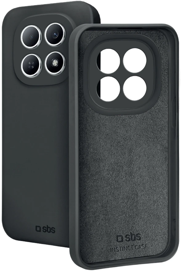 SBS Instinct dėklas skirtas Xiaomi Redmi Note 15 4G – juodos spalvos
