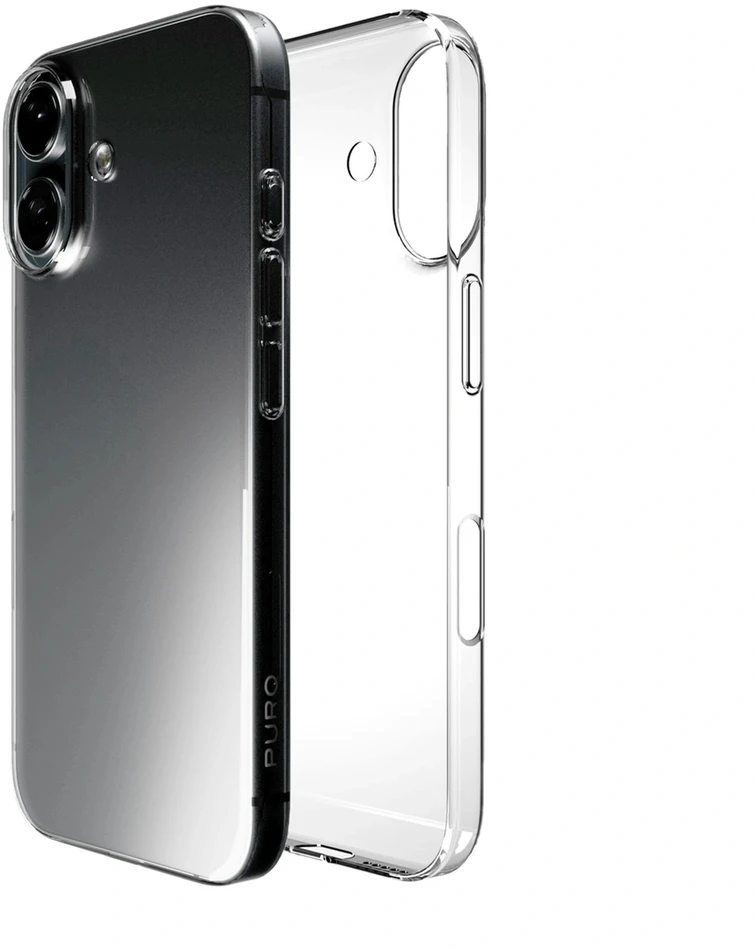 Silikoninis Puro 03 Nude Apple iPhone 16 – dėklas telefonui skaidrus
