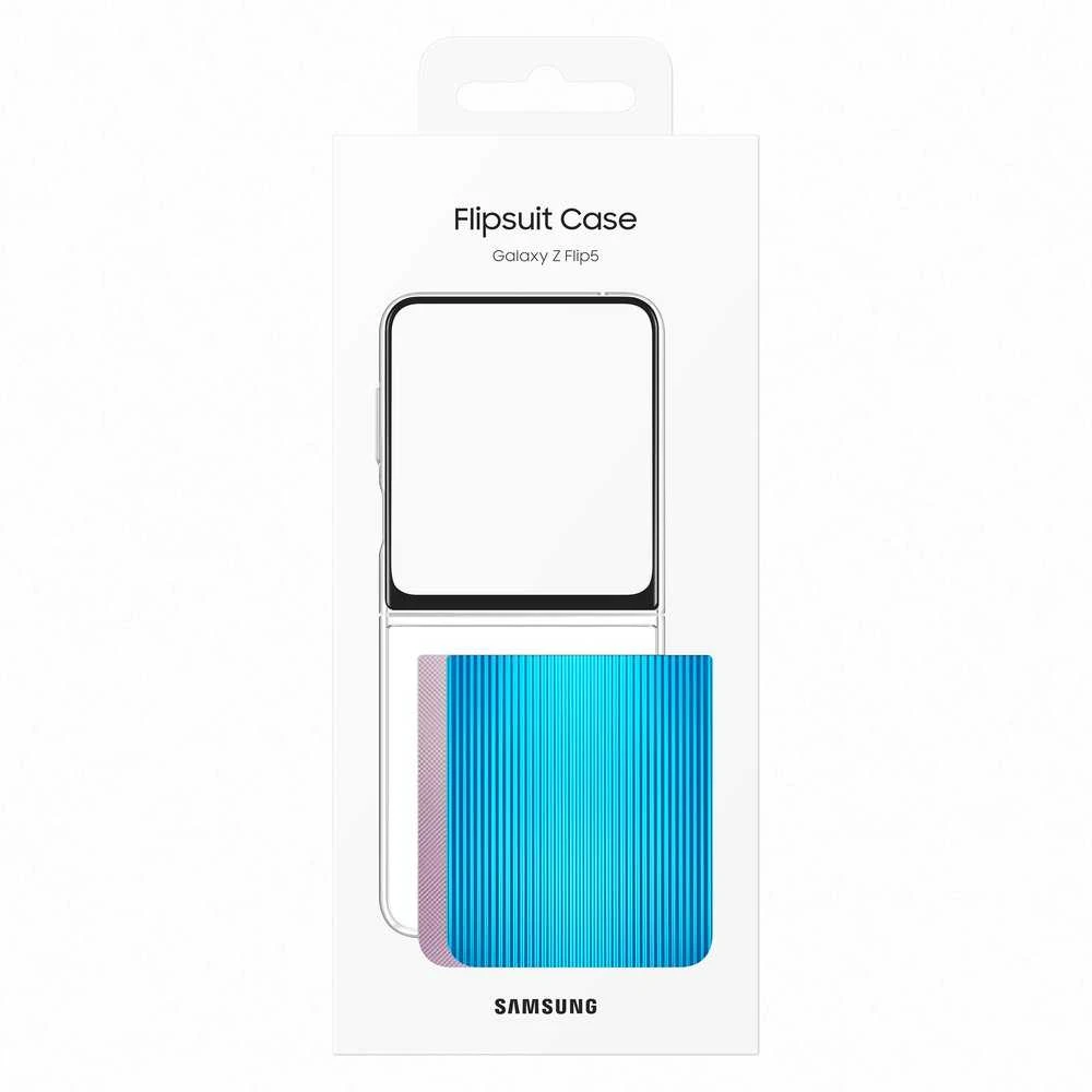 ZF731CTE FlipSuit dėklas, skirtas Samsung Galaxy Flip 5, skaidrus (permatomas)