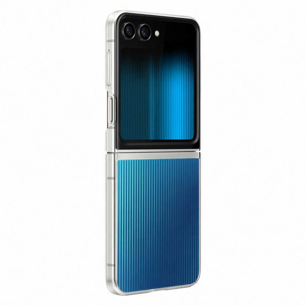 ZF731CTE FlipSuit dėklas, skirtas Samsung Galaxy Flip 5, skaidrus (permatomas)