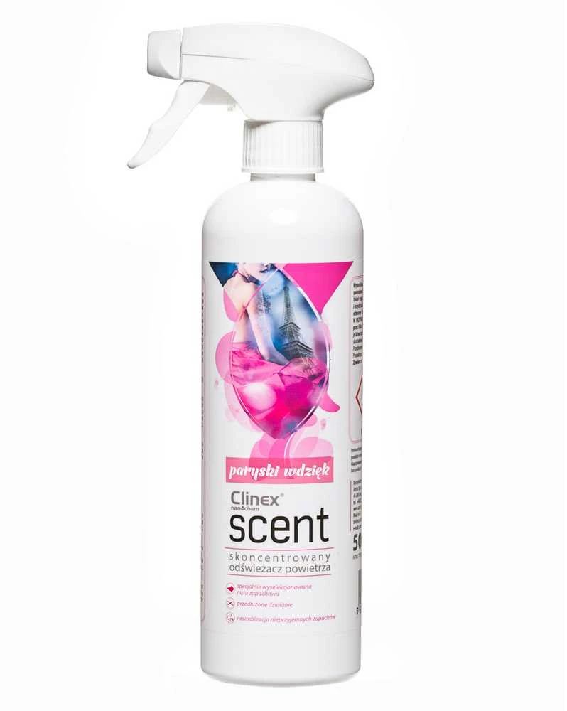 Koncentruotas oro gaiviklis purškiamas ant paviršių CLINEX Scent - Paryski W charm 500ML