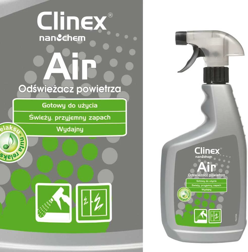 Veiksmingas oro gaiviklis, purškiamas ant paviršių CLINEX Air - Atsipalaidavimo pastaba 650ml