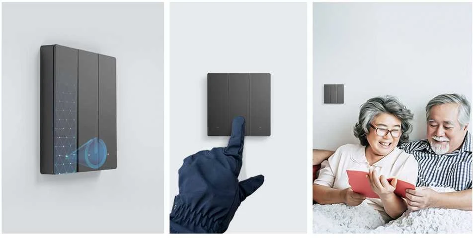 Sonoff SwitchMan M5 Wifi 2 klavišų jungiklis 86mm pločio M5-2C-86