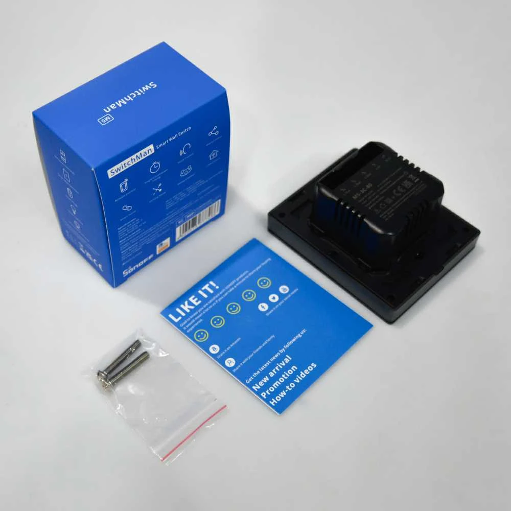SONOFF M5 3 klavišų sieninis jungiklis 80mm pločio M5-3C-80