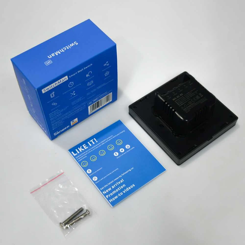 Sonoff SwitchMan M5 Wifi 3 klavišų jungiklis 86mm pločio M5-3C-86