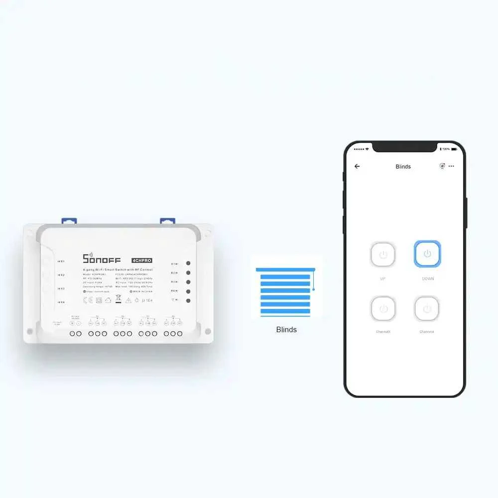 Sonoff R3 4-kanalų išmani relė valdoma WiFi 230VAC 2200W
