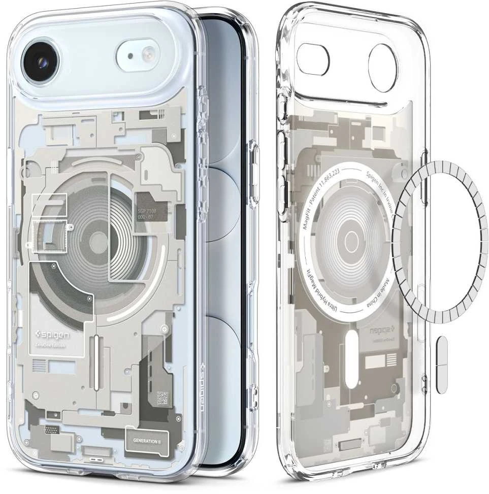Spigen Ultra Hybrid MagSafe dėklas skirtas Apple iPhone 17 Air Zero One – titanium