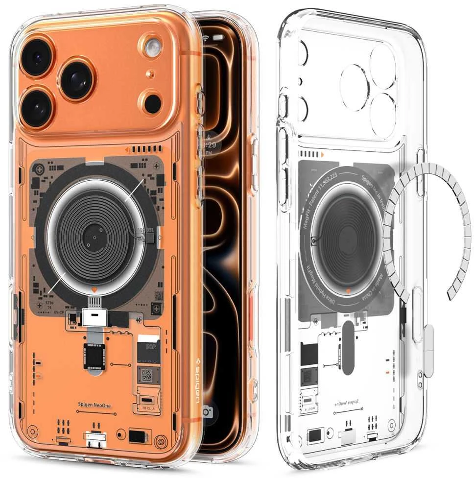 Dėklas „Spigen Ultra Hybrid MagSafe“, „Neo One“ – „iPhone 17 Pro Max“