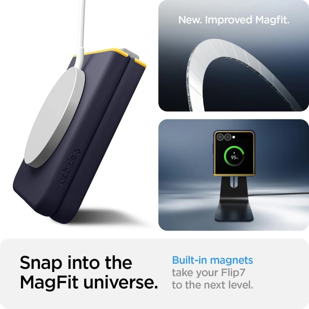 Dėklas Spigen Nano Pop Mag Magsafe Galaxy Z Flip 7 bluberry navy
