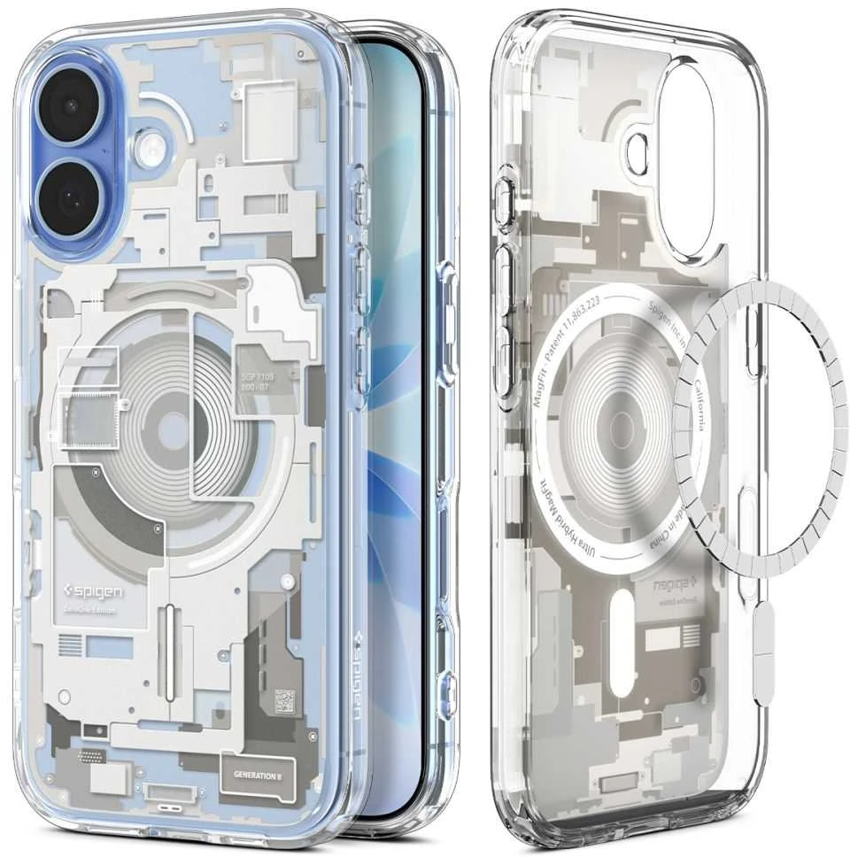 Spigen Ultra Hybrid MagSafe dėklas skirtas Apple iPhone 17 Zero One – titanium