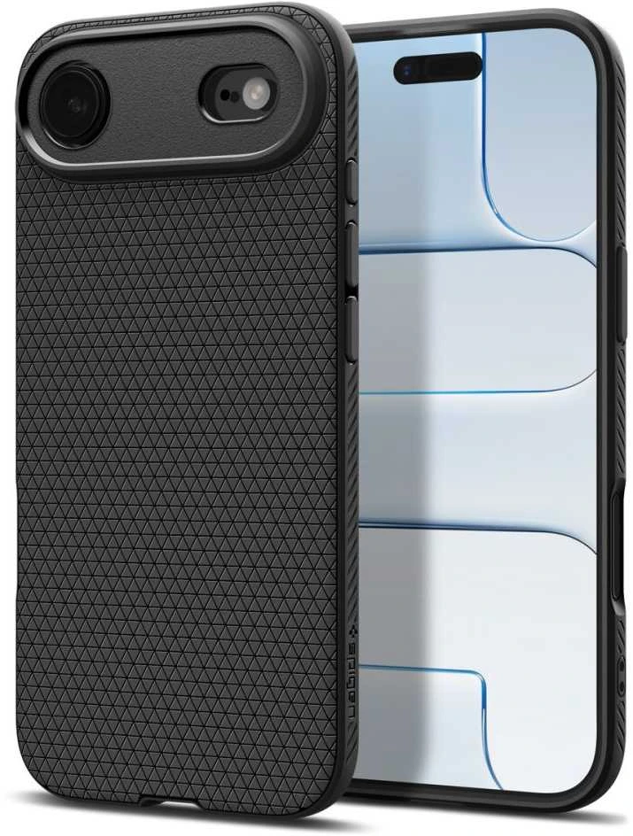 „Spigen Liquid Air“ dėklas, skirtas „iPhone 17 Air“ – matinis juodas