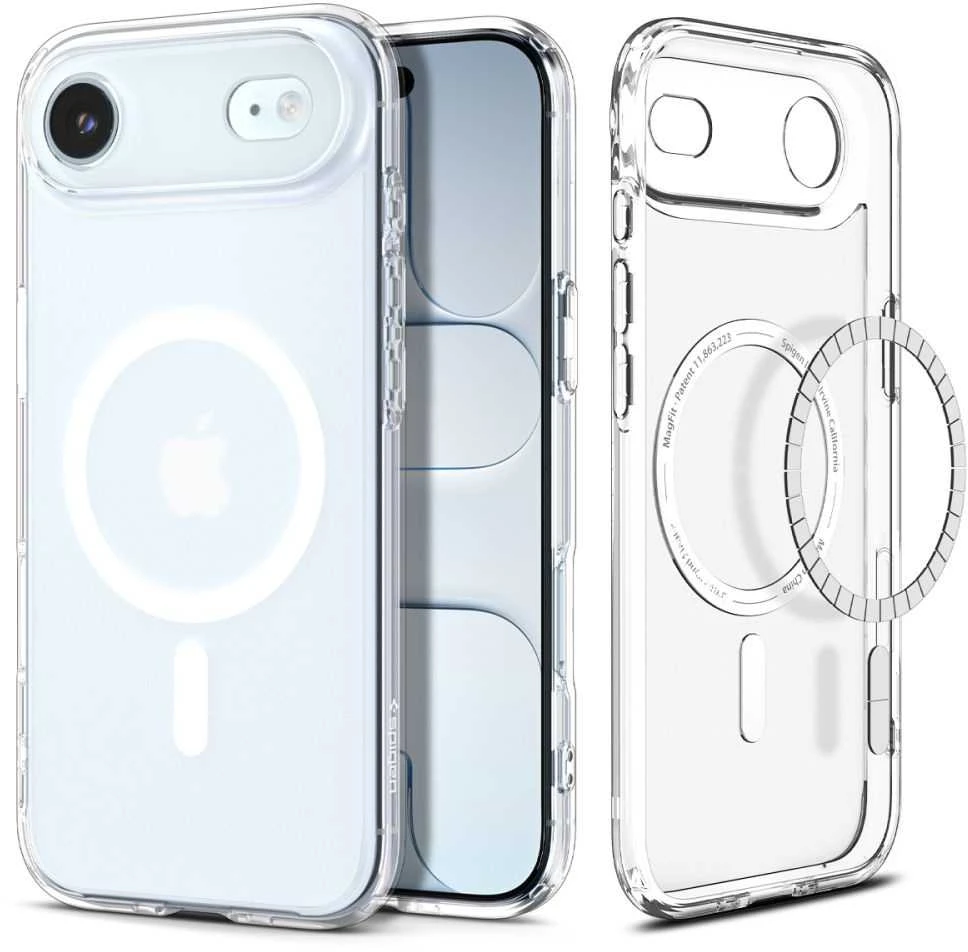 Spigen Ultra Hybrid MagSafe dėklas skirtas Apple iPhone 17 Air – baltos spalvos