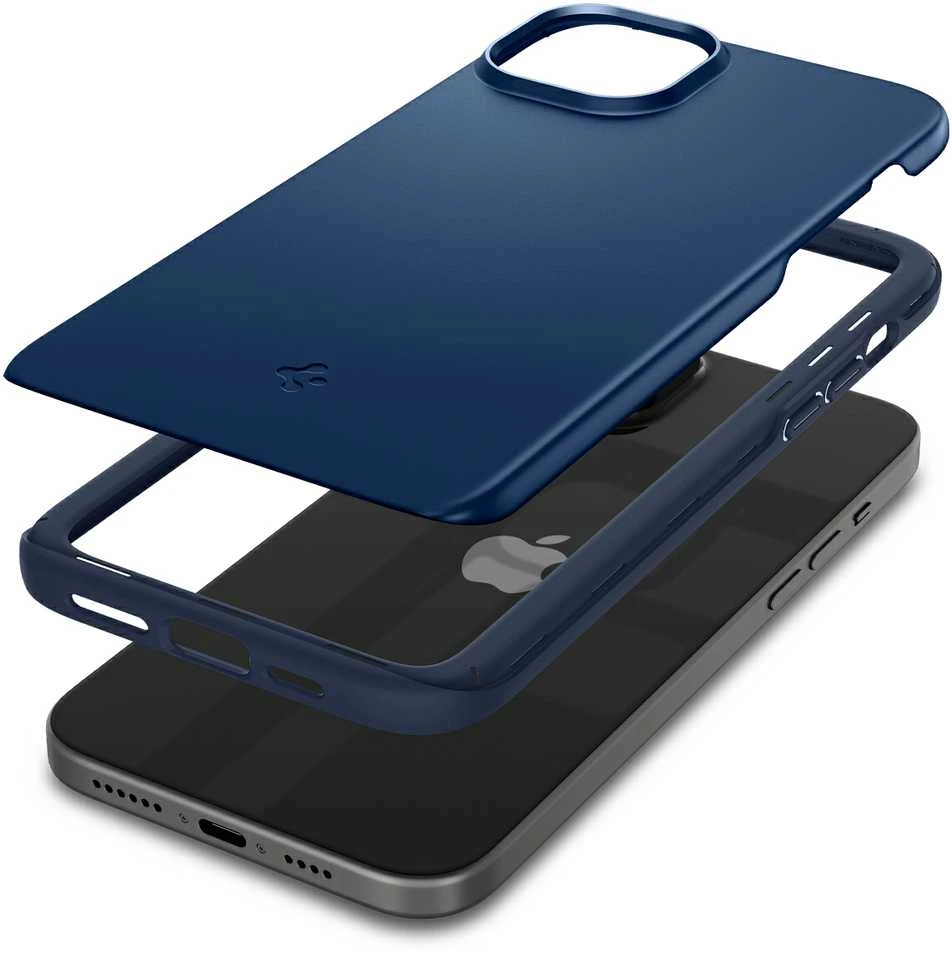 Spigen Thin Fit dėklas skirtas Apple iPhone 15 Plus,  spalva - Navy Blue