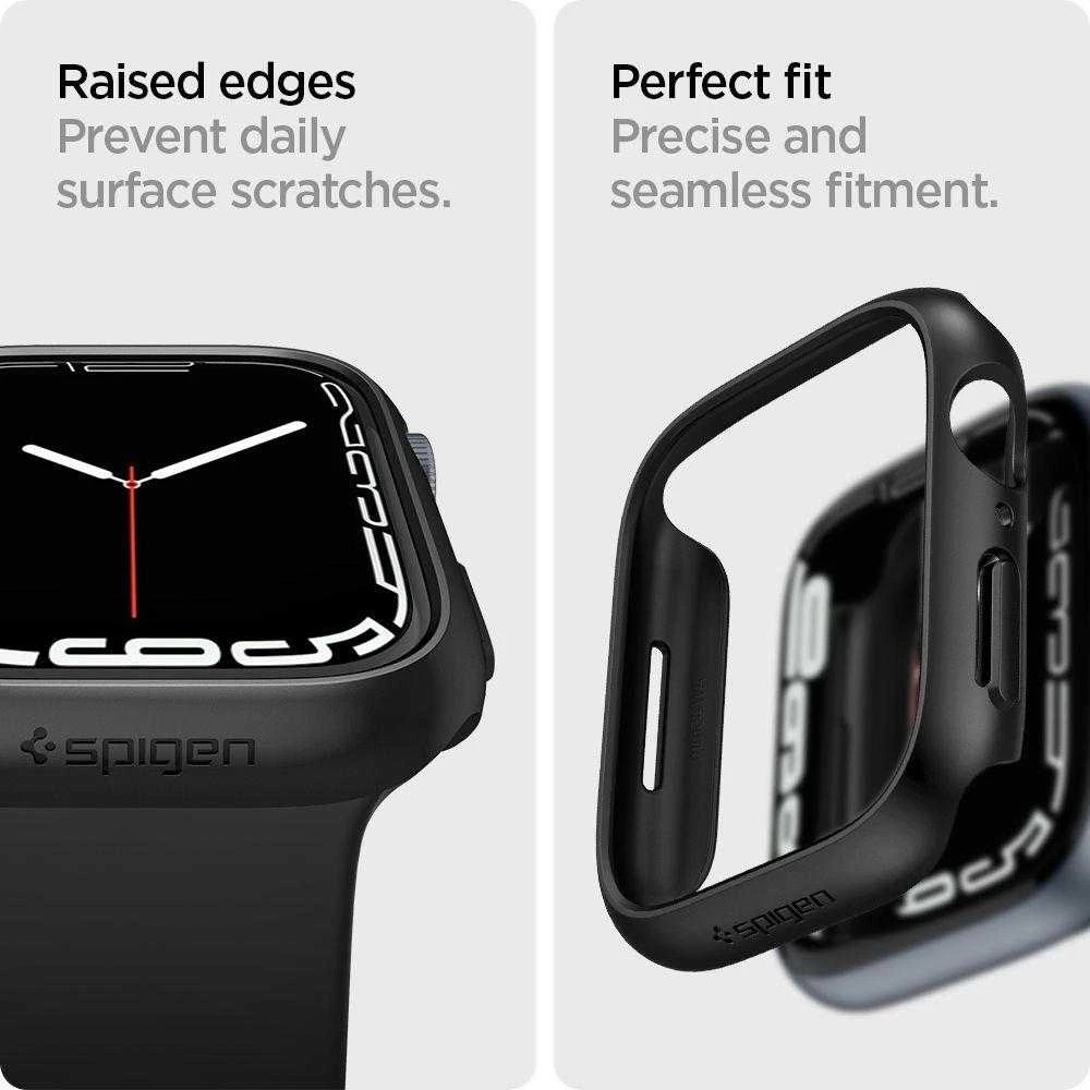 Išmaniojo laikrodžio Apple 7 ekrano rėmelis, Juodos spalvos, 45mm