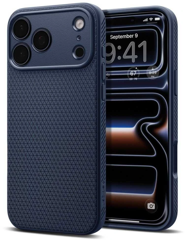 „Spigen Liquid Air“ dėklas, skirtas „iPhone 17 Pro Max“ - Mėlyna