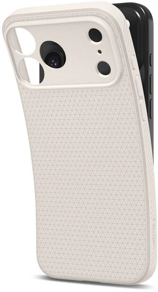 Dėklas „Spigen Liquid Air“, natūralus titanas – „iPhone 17 Pro Max“