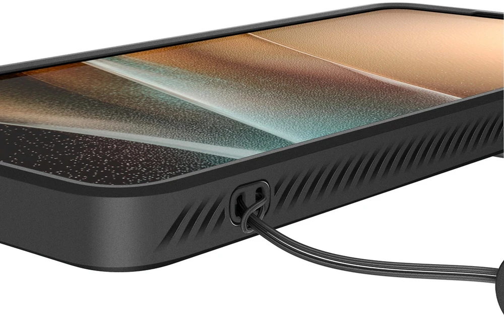 Spigen Optik Armor dėklas skirtas Samsung Galaxy S26 Ultra – juodos spalvos