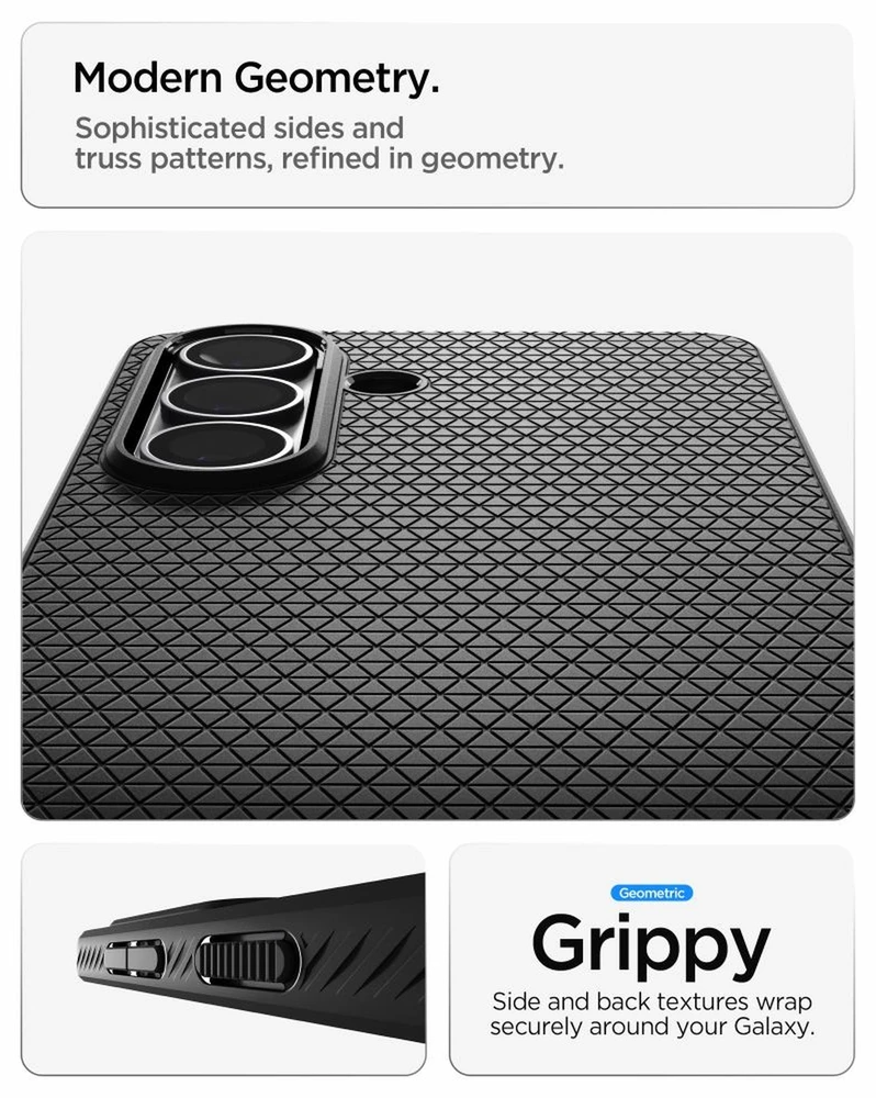 Spigen Liquid Air dėklas skirtas Samsung Galaxy S26+ – Matte juodos spalvos