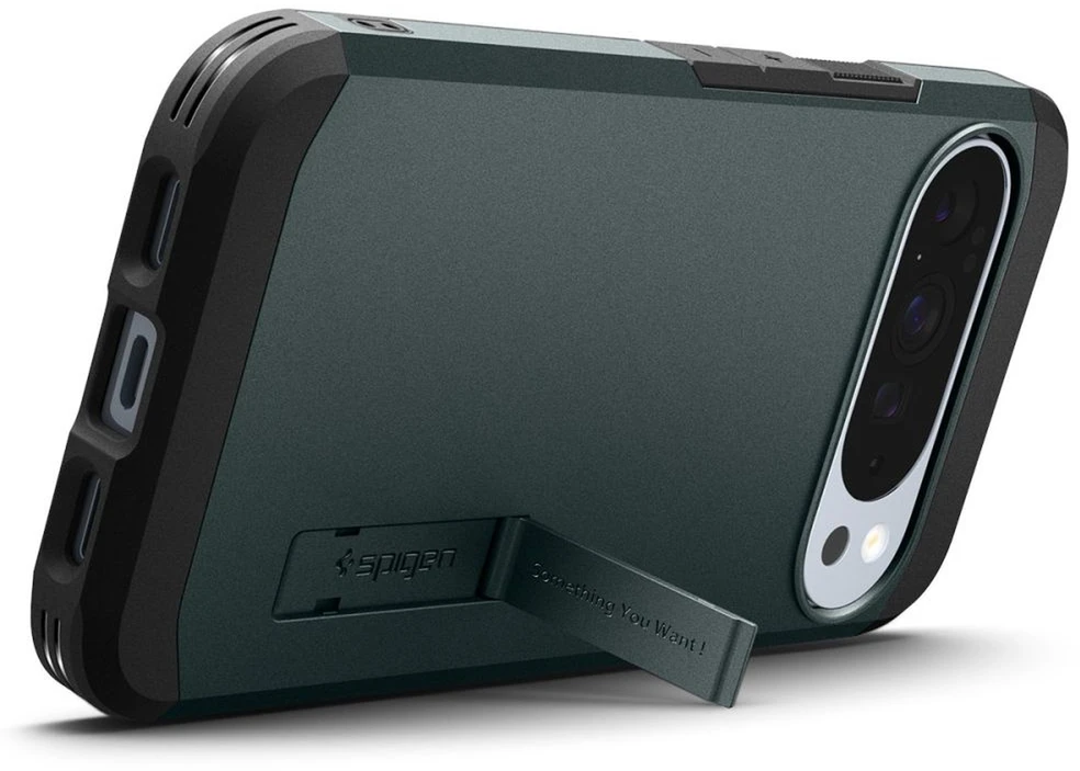 „Spigen Tough Armor Mag MagSafe“ dėklas, skirtas „Google Pixel 10 Pro XL“ - Žalias