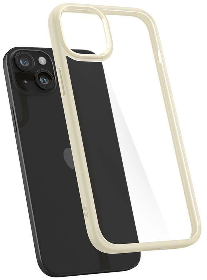 Dėklas Spigen Crystal Hybrid Apple iPhone 15 Plus – gelsvos spalvos