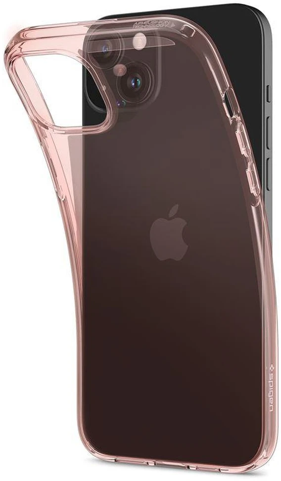 Dėklas „Spigen Crystal Flex“, rožinis krištolas – „Apple iPhone 15 Plus“