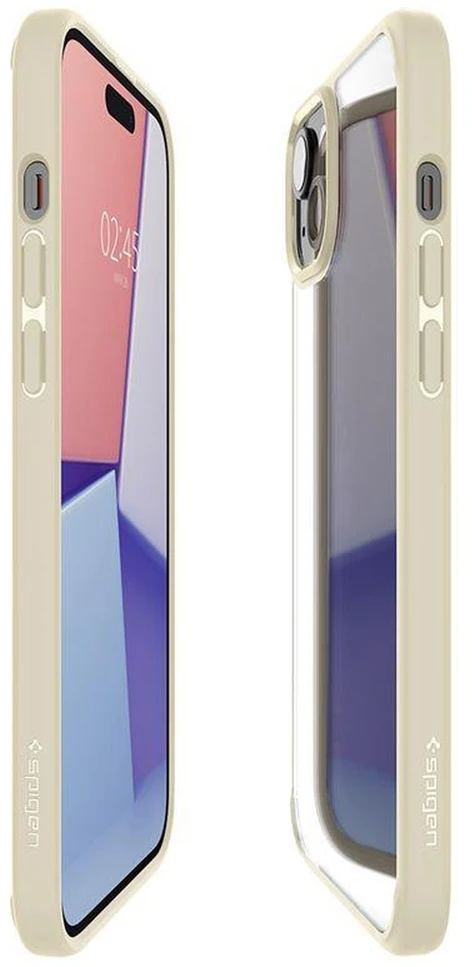 Dėklas Spigen Crystal Hybrid Apple iPhone 15 Plus – gelsvos spalvos